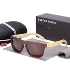 Polarized Bamboo Elegant Wood Sunglasses for Men and Women in Famous Retro Classic Style  Design With UV400 Protection - SJB-DIAMOND ELITES