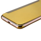 Luxury iphone Flip Case iphone 11 12 13 14 Cover Clear View Windows Mirror Magnetized Simple Closure Unique Flip Phone Stylish Case For iPhone Stevvex