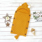 Stevvex Knitted Newborn Baby Blanket Baby Sleeping Bags Stroller Bedding Warm Swaddle Wrap