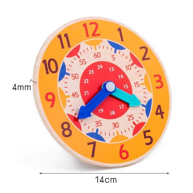 Popular Educational Wooden Clock Toys Hour Minute Second Cognition Colorful Clocks Early Learning Kids Education Toys for Children - SJB-DIAMOND ELITES
