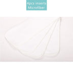 4pcs/set Washable Eco-Friendly Cloth Diaper Cover Adjustable Nappy Cloth Diapers Cloth Nappy For Baby Boys and Grils Baby