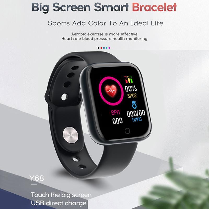 Elegant Popular Smart Watch For Women and Men D20 Pro Men Smartwatch for IOS and Android Sistems With Heart Rate Monitor Blood Pressure Sports Tracker Wristband - SJB-DIAMOND ELITES