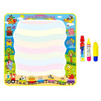 Coolplay 100x100cm Magic Water Drawing Mat Doodle Mat & 4 Drawing Pens & 1 Stamps Set Painting Board Educational Toys for Kids - SJB-DIAMOND ELITES