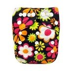 Modern Printed Bamboo Charcoal Inner Pocket Diaper For Baby Reusable Cloth Diaper Nappies With Double Leg Gusset In Modern Printed Design For Baby and Kids