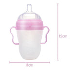 Silicone Baby Bottle Baby Milk Silicone Feeding Bottle Kids Drink Water Bottle Children Bottle For Kids