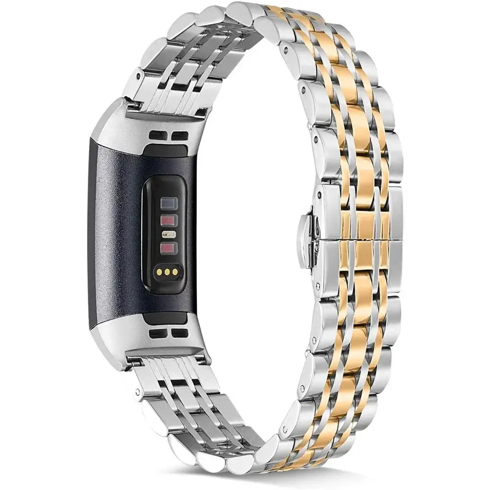 Fitbit Charge 5 6 3 4 2 Stainless Steel Metal Band - SJB-DIAMOND ELITES