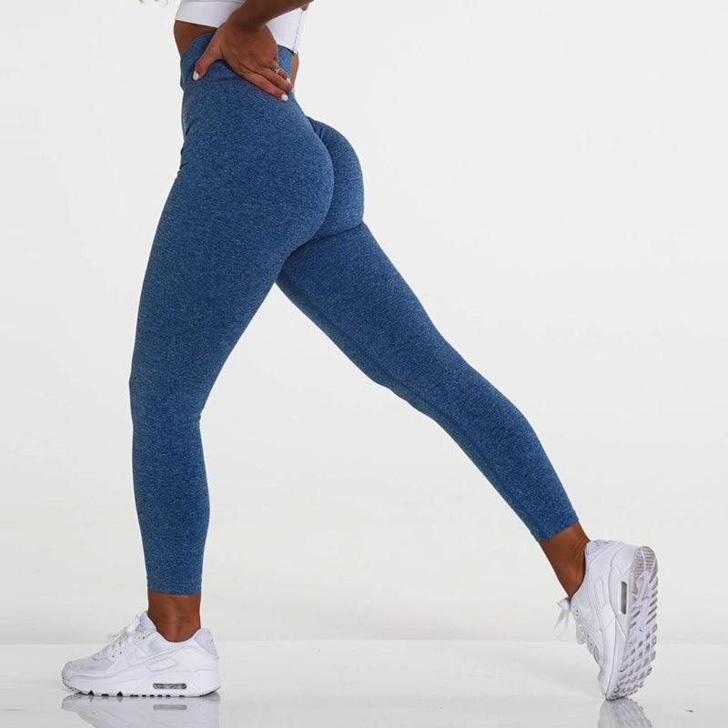 New Pink Seamless Leggings Women Workout Gym Clothing Push Up Legging Lifting Leggings For Women Seamless Workout Leggings High Waist Yoga Pants Sport Women Fitness Active Wear Stevvex