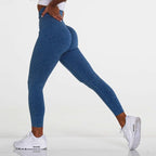 New Pink Seamless Leggings Women Workout Gym Clothing Push Up Legging Lifting Leggings For Women Seamless Workout Leggings High Waist Yoga Pants Sport Women Fitness Active Wear Stevvex