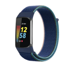 Fitbit Charge 5 6 Nylon Velcro Band - Durable Comfortable Strap - SJB-DIAMOND ELITES