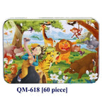 New 60 Pieces Wooden Puzzle Kids Toy Cartoon Animal Wooden Puzzles Child Early Educational Learning Toys for Christmas Gift - SJB-DIAMOND ELITES