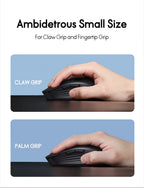 Delux M820DC PAW3335 Wired + Wireless + Bluetooth Gaming Mouse 80 Million Clicks 16000 DPI RGB Rechargeable Mice For Computers Lootquake LLC