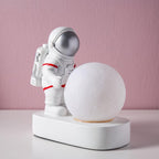 STEVVEX Astronaut Spaceman Moon Night Light Bedroom Bedside Desktop Creative Decoration Table Lamp Gift Light For Children Baby Kids - SJB-DIAMOND ELITES