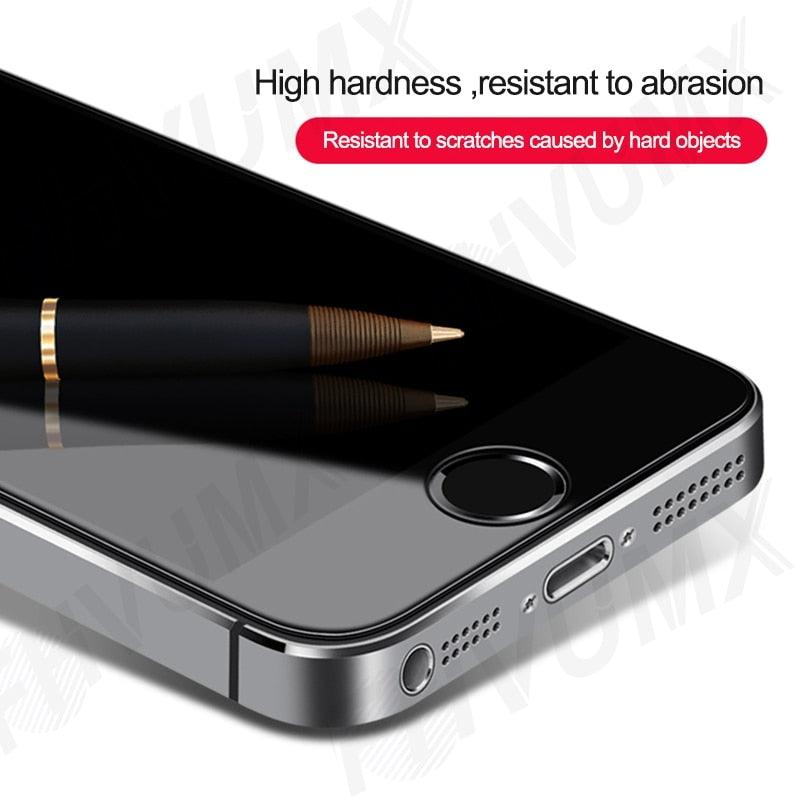 100D Transparent Tempered Glass For iPhone 7 8 6 6S Plus Glass Screen Protector On iPhone 5 5C 5S SE 2020 Glass Protective Film Tempered Glass Screen Protector Stevvex