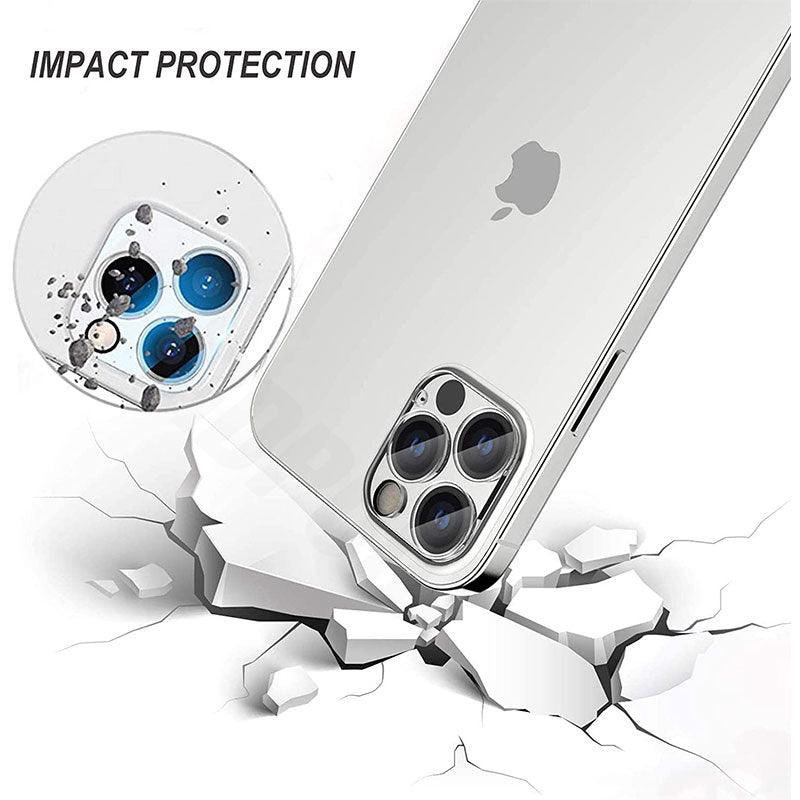 4Pcs Camera Lens Glass Protector on For iPhone 11 12 13 14 Pro Max Tempered Glass For iPhone 14 Plus 12 13 Mini Camera Protector Ultra Thin Transparent Camera Lens Cover Stevvex