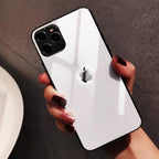 Back 9H Tempered Glass For iPhone 14 Plus 13 12 mini 11 Pro X XR XS Max Rear Screen Protector Protective Film Gold Black White Anti Scratch Edge to Edge Coverage Back Glass for iPhone Stevvex