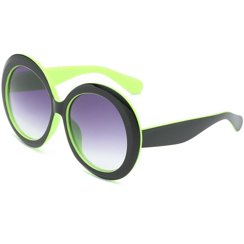 Luxury Round Oversized Big Frame Oval Vintage Elegant Woman Sunglasses  Oculos De Sol Gafas - SJB-DIAMOND ELITES