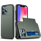 Men Luxury Wallet Card Holder Slot Phone Case For iPhone 13 Pro 12 Pro Max Business Phone Card Holder Bumper Cover Storage Case Compatible With iPhone Stevvex