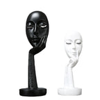3D Face Mask Abstract Sculpture, Home Decoration Statue, Table Decorations Accessories, Art Figurine, Living Room Decor Lootquake LLC