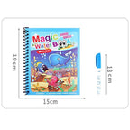 1pcs Magical Book Water Drawing Coloring Cartoons Books Doodle Pen Painting Drawing Board For Kids Toys Birthday Gift - SJB-DIAMOND ELITES
