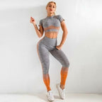 Women's Seamless Yoga Set Long Sleeve - SJB-DIAMOND ELITES