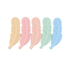 5PCS/SET  Silicone Animal Beads BPA Free Baby Teething Beads Toy For Pacifier Clips New Born Silicone Rodent Tiny Rod Baby Teether For Baby Kids