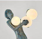 Modern Human Body Resin Decorative Abstract Statue Sculpture Lamp Floor Art Light Women Lady Home Decor Animal Decorative Bronze