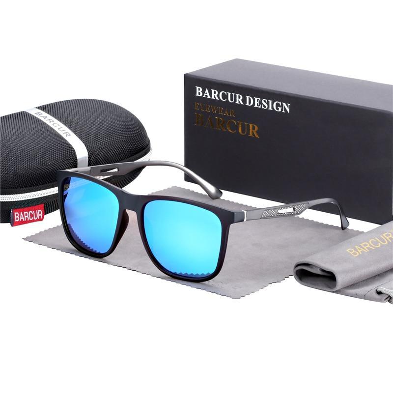 Square High Quality Titanium  Sunglasses for Men Polarized Sunglasses With Mirror Gradient Glasses Titanium  TR90 Frame Oculos De Sol gafas and UV400 Protection - SJB-DIAMOND ELITES