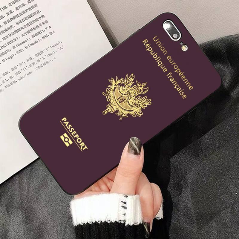 Fashion Passport Phone Case For Iphone 13 8 7 6 6s Plus X 5s Se 2020 Xr 11 12 Pro Xs Max Soft Cover Silicone Bumper Case Stevvex