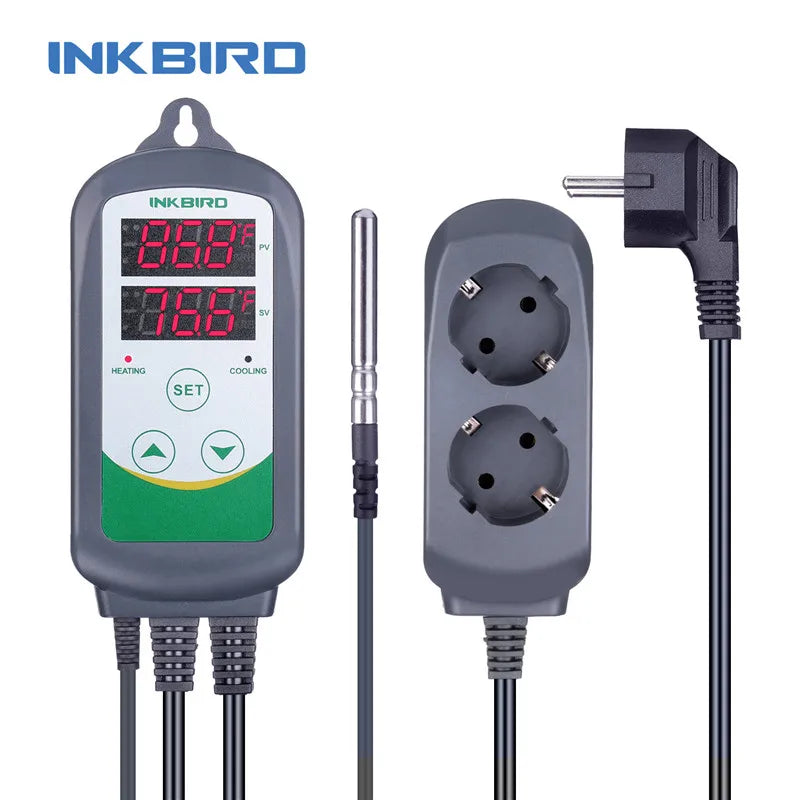 INKBIRD ITC-308 Heating and Cooling Dual Relay Temperature Controller, Carboy, Fermenter, Greenhouse Terrarium Temp. Control Lootquake LLC