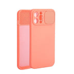 Sliding Lens Protective Silicone Case For iPhone 11 Pro Max Mini 12 Pro 13 Push Cover iphone Slide Camera Cover Case with Camera Lens Protector Cover Silicone Bumper Slim Phone Cover Compatible with iPhone Stevvex