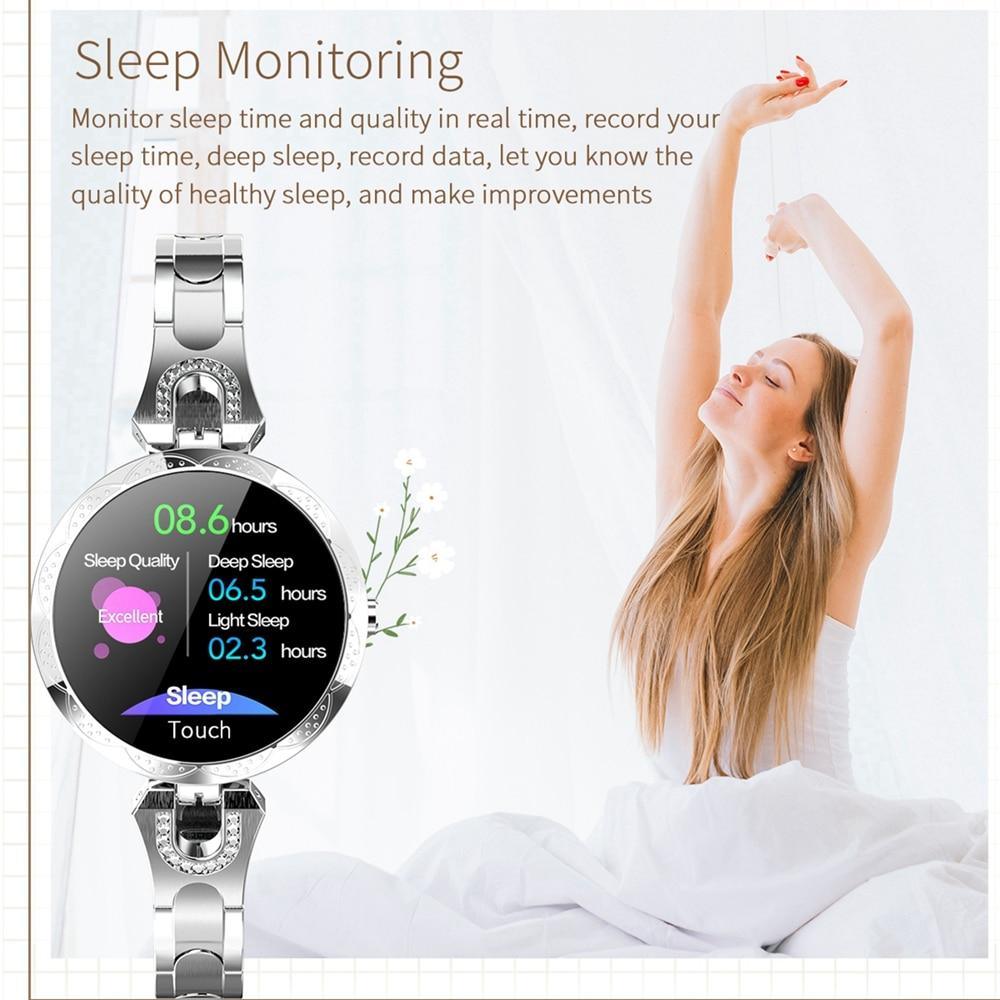 Fashion Women's Smart Watch Waterproof Wearable Device Heart Rate Monitor Sports Smartwatch For Women Ladies - SJB-DIAMOND ELITES