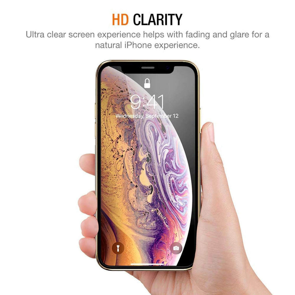3PCS New Tempered Glass Screen Protectors For iPhone 12 12 Max/12 Pro Front film iPhone X 6/6s 7 8 11 Pro Max Screen Protector Tempered Glass Film Screen Protector For iPhone Stevvex