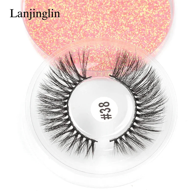 4/100 Pairs Wholesale Fake Lashes 3D Mink Eyelashes Fluffy Dramatic Lashes Cruelty Free False Eye lashes Makeup Tools maquillaje Lootquake LLC