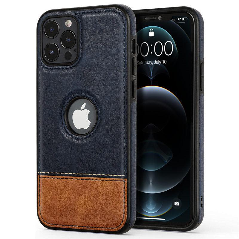 Ultra Thin Slim Leather Phone Case For iPhone 13 Pro Max 12 Pro Max 14 Shockproof Bumper Soft Business Back Cover Back Cover Case Shockproof Camera and Screen Protection PU Leather Case for iPhone Stevvex