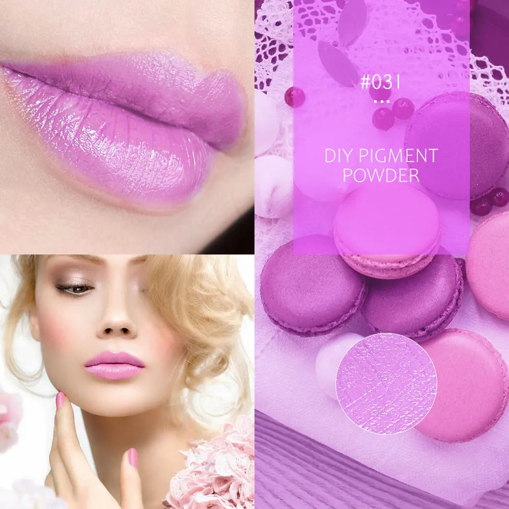 32 Colors Makeup Lip Stick Powder Long Lasting Lip Gloss Cosmetic Pigment DIY Lip Gloss Powder Material Lip Glaze Pigment Lootquake LLC