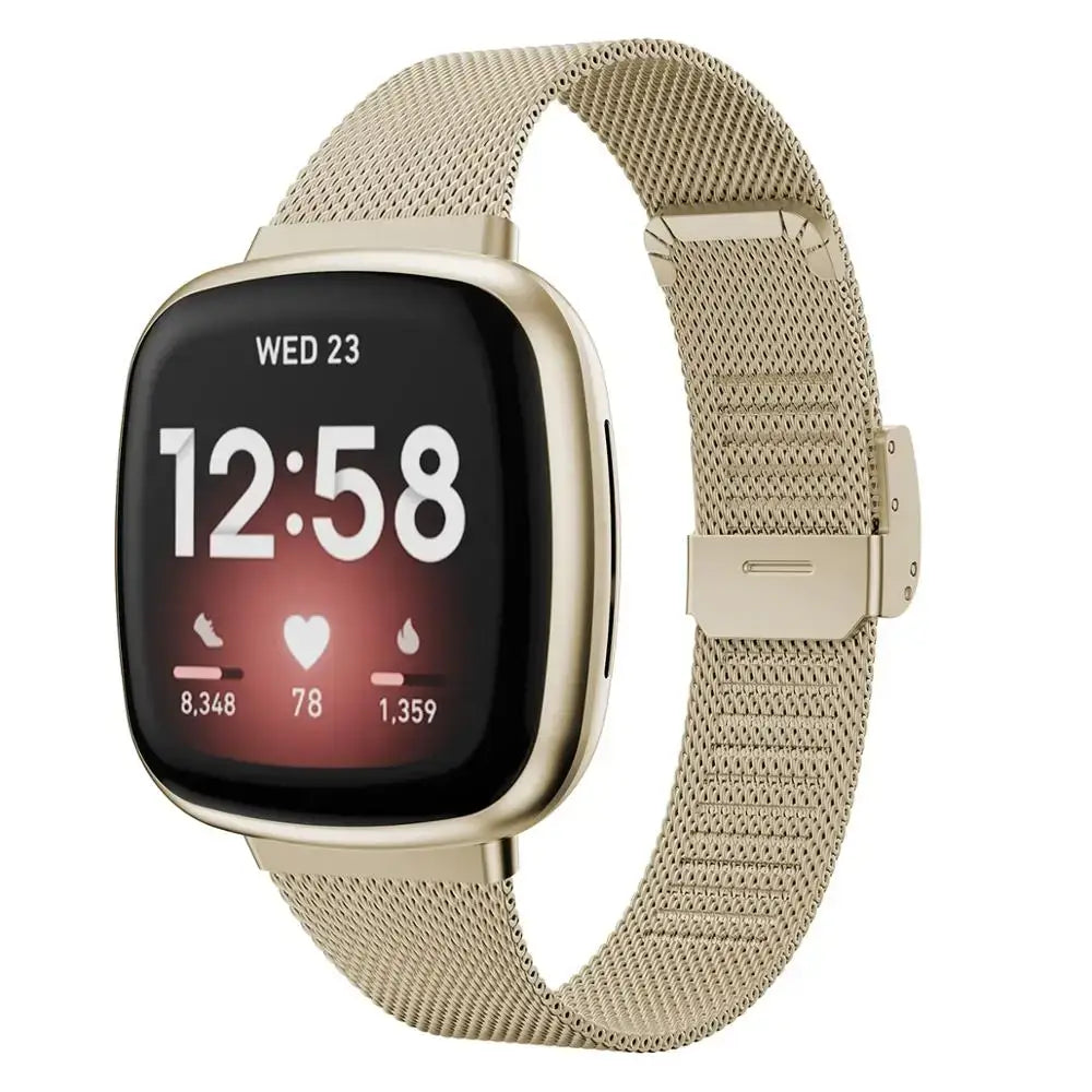 Fitbit Versa & Sense Steel Band - Durable Modern Design - SJB-DIAMOND ELITES