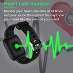 STEVVEX Smart Watch With Heart Rate Smart Monitor Wristband Sports Watches Smart Band Waterproof Smartwatch for Android iOS - SJB-DIAMOND ELITES