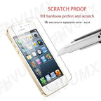 100D Transparent Tempered Glass For iPhone 7 8 6 6S Plus Glass Screen Protector On iPhone 5 5C 5S SE 2020 Glass Protective Film Tempered Glass Screen Protector Stevvex
