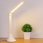 STEVVEX LED Touch Table Lamp Foldable USB Powered Dimming Desk Lamp LED With Eye Protection Reading Light Student Working Desk Light Lamp (White) - SJB-DIAMOND ELITES