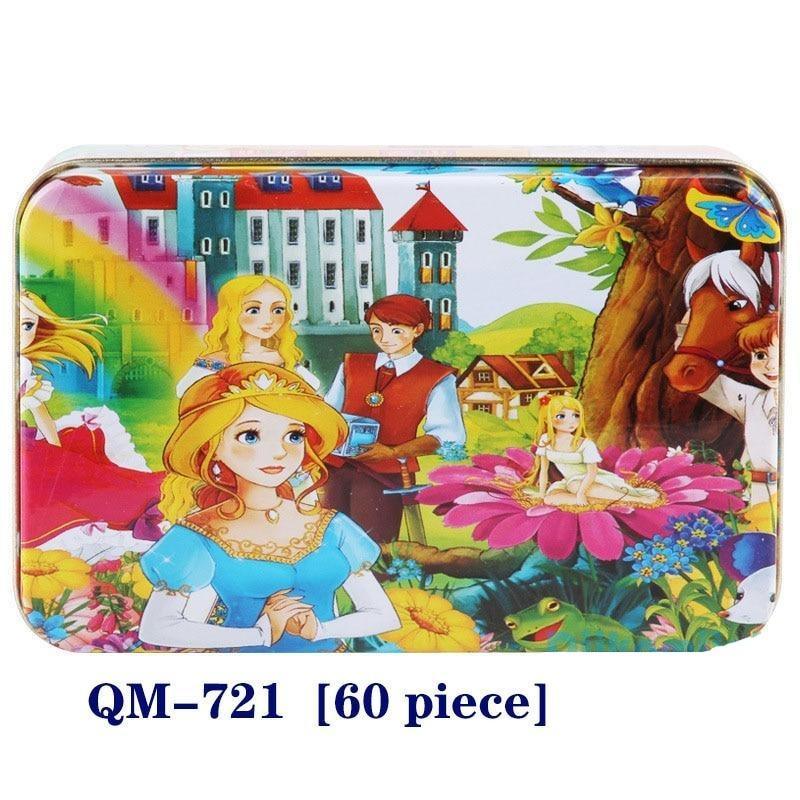 New 60 Pieces Wooden Puzzle Kids Toy Cartoon Animal Wooden Puzzles Child Early Educational Learning Toys for Christmas Gift - SJB-DIAMOND ELITES