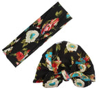 Modern Mom&Baby Turban Mother Baby Hat Headbands Mom Daughter Bow Knot Caps Print Solid Parent-Child Hair Accessories