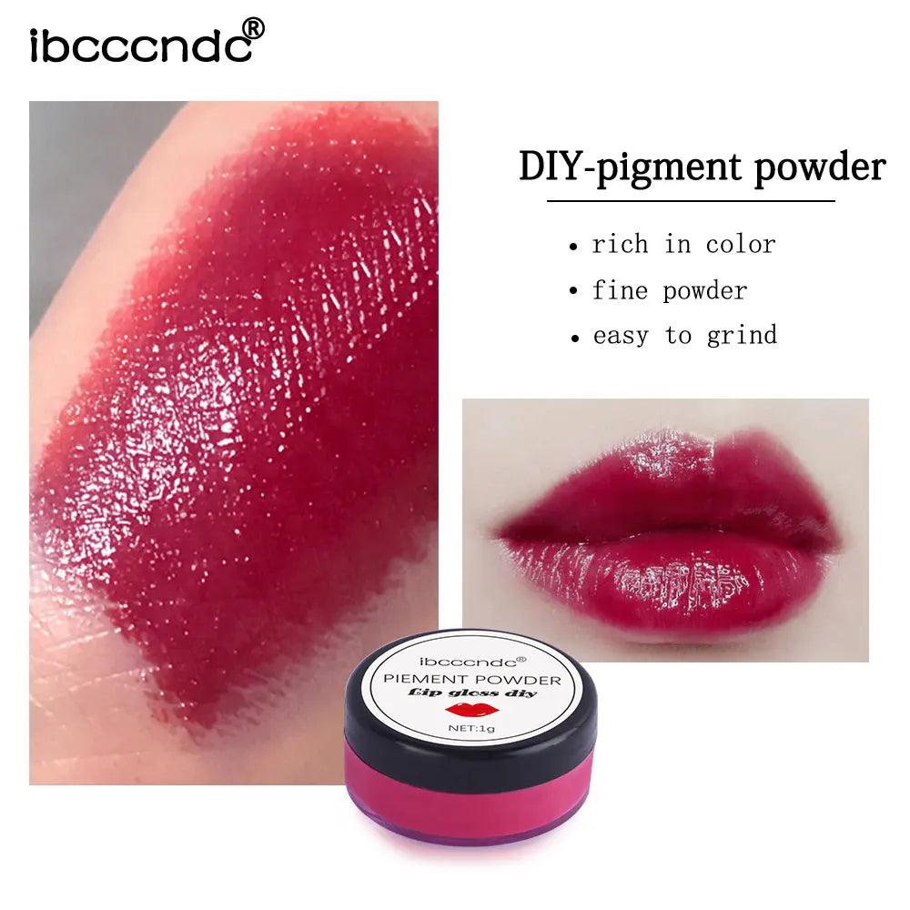 32 Colors Makeup Lip Stick Powder Long Lasting Lip Gloss Cosmetic Pigment DIY Lip Gloss Powder Material Lip Glaze Pigment Lootquake LLC