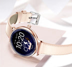 Luxury Modern Stylish Women Smart Watch With Round Screen Smartwatch For Girl Woman and Ladies With Heart Rate Monitor Compatible For Android and IOS Sistems - SJB-DIAMOND ELITES