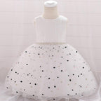 New Baby  Dots Printing Princess  Birthday Dress Ball Gown  Clothing Unique Design Perfect Gift