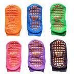 6 Pairs Cotton Baby 's Non-slip Boat Low Cut Floor Socks With Rubber Grips For Boys & Girls Sock