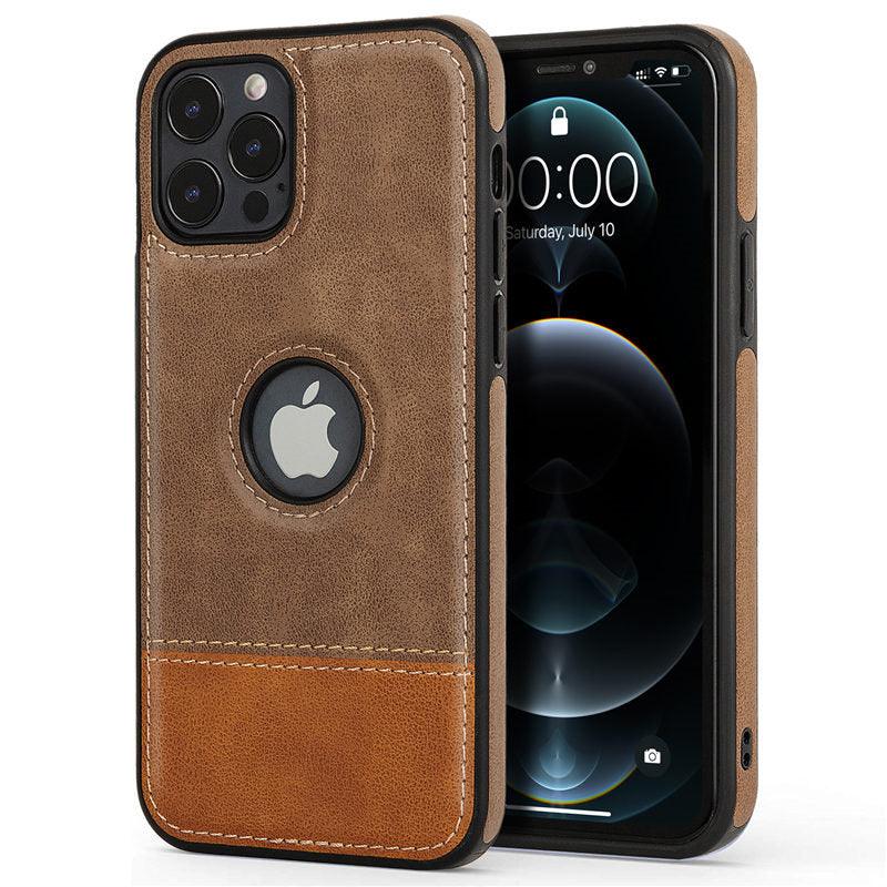 Ultra Thin Slim Leather Phone Case For iPhone 13 Pro Max 12 Pro Max 14 Shockproof Bumper Soft Business Back Cover Back Cover Case Shockproof Camera and Screen Protection PU Leather Case for iPhone Stevvex