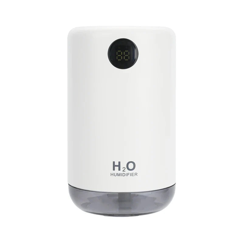 Home Table Wireless Ultrasonic Air Humidifier, Portable Mini Aroma Water Mist Diffuser, Battery Life Show, 500ml, 2000mAh Lootquake LLC