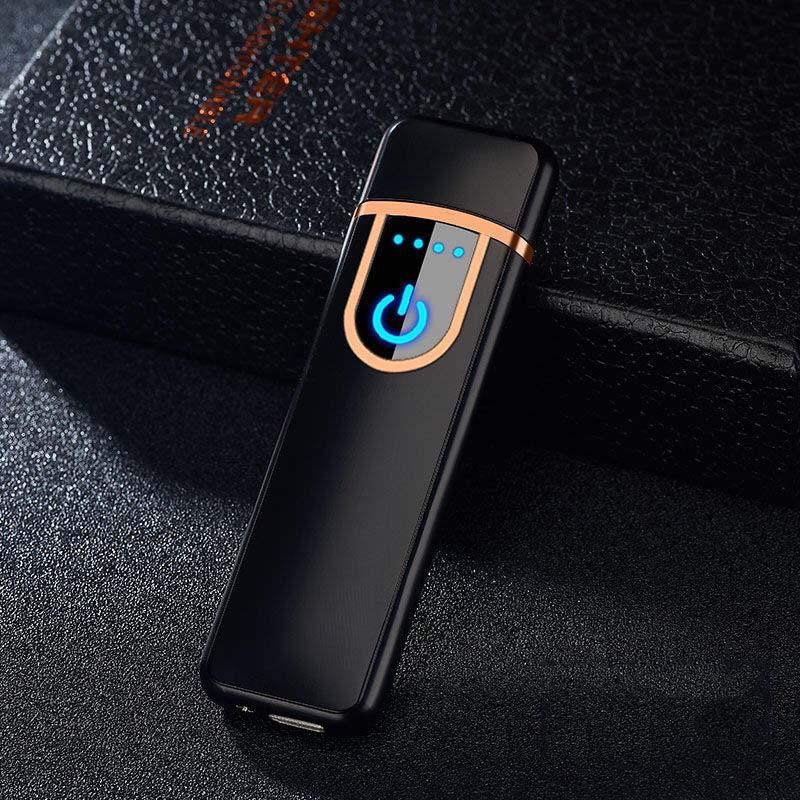 Luxury Modern New Personality USB Cigarette Lighter Fingerprint Induction Electronic Lighter Rechargeable - SJB-DIAMOND ELITES
