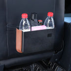 Car Trash Bin Beige Frame Auto Storage Organizer Bag Waste Bins Stowing Tidying Design Folding Garbage Bucket Ashtray Supplies