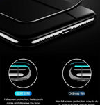 2000D Curved Edge Tempered Glass For iPhone SE 2020 6 6S 7 8 Plus Full Cover Glass on iPhone 11 Pro XS Max X XR Screen Protector Screen Protector No Side Bezel Easy Installation Frame 3X Stronger Screen Protector Stevvex